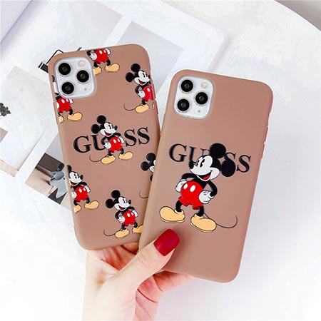 ブランド ゲス Guess Iphone12ケース ミッキー ディズニー アイホン12mini 12pro 携帯カバー Mickey書き Iphone11 Xs Xr 8 7plus スマホケース シンプル風 かわいい 若者向け