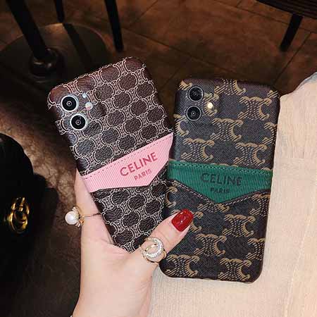 CELINE iPhone12 ケース セリーヌ レザー 革製 スマホケース 