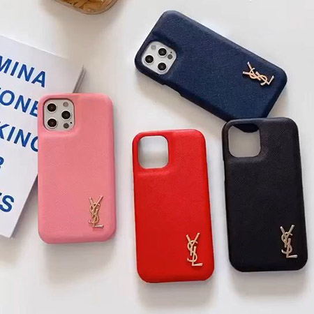 サンローラン アイフォーン12 12mini ケース Ysl高質革貼iphone12pro Max 12pro携帯カバー オシャレ Ysl Iphone11 11proケース 人気 女性愛用 シンプル風