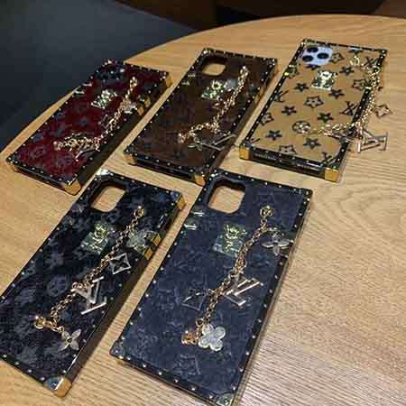 LV iPhone12 ケース 綿毛 ストラップ付き