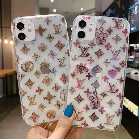 LV iPhone12 ケース TPU製キラキラ