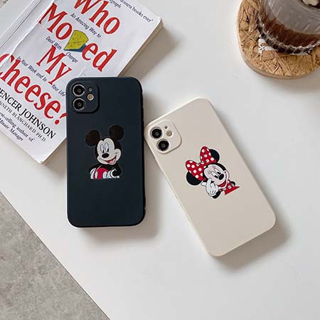 ブランドディズニー Iphone12 12pro Maxケース ミッキーとミニー柄 アイフォン12mini 携帯ケース Tpu製 ミニマリスト風 Disney Iphone11 Xs Xr カバー 上質 可愛いアイホン8 8plusマホケース カップル用