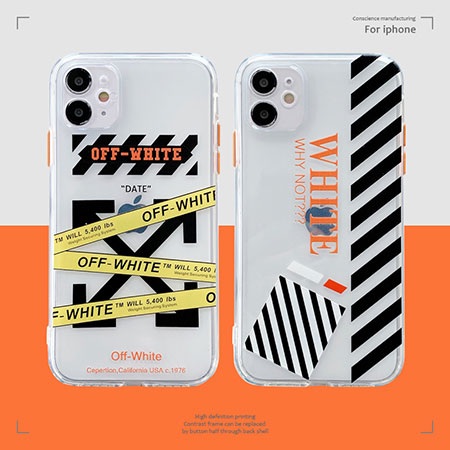 ブランド Off-White iphone12ケース 極薄 透明