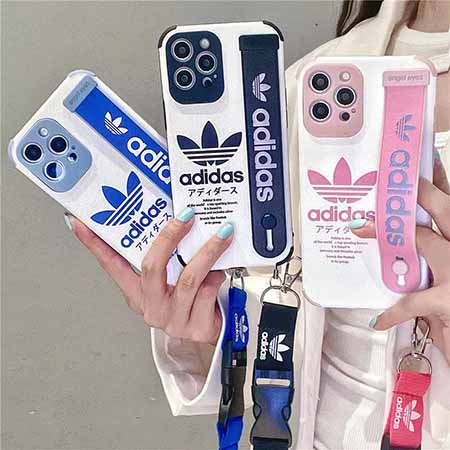 Adidas かっこいいアイホン12pro Max携帯ケースadidas刺繍 保護ケース アイホン12 Mini 12 Iphonexs Max Xr Xs 三つ葉ロゴ 付き 携帯ケース通勤ビジネス風ケースiphone 11adidas