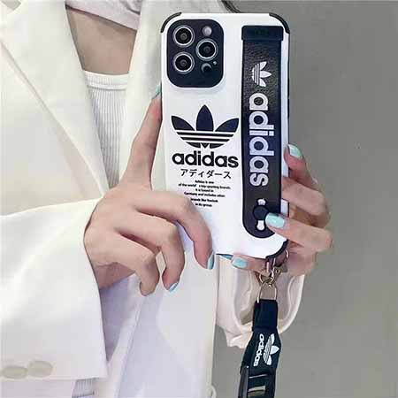 Adidas かっこいいアイホン12pro Max携帯ケースadidas刺繍 保護ケース アイホン12 Mini 12 Iphonexs Max Xr Xs 三つ葉ロゴ 付き 携帯ケース通勤ビジネス風ケースiphone 11adidas