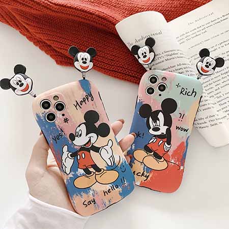 ディズニーアイホン12Promaxカバースマホケース 立体ミッキー
