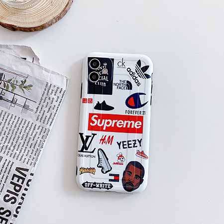 White Supreme & Louis Vuitton Logo iPhone 12 Pro Max Case