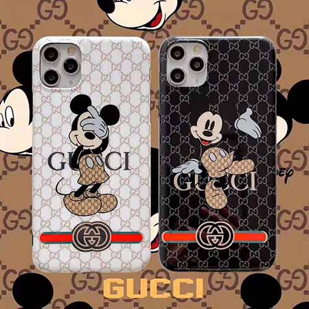 gucci保護ケースミッキーアイフォーン12mini/12