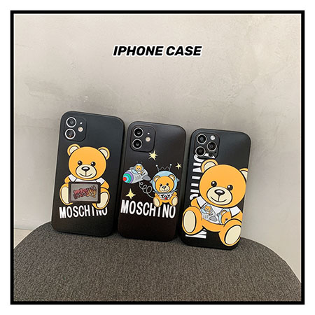 アニメ風moschino iphone12 miniケース モスキーノ かわいい iphone12