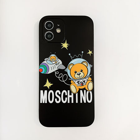 アニメ風moschino iphone12 miniケース モスキーノ かわいい 