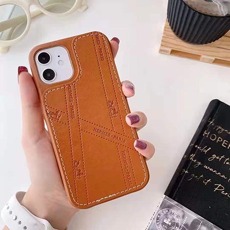 Hermes 2021春夏新作 アイホン12/12promax スマホケース ブランド柄 