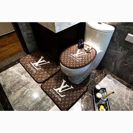 ルイヴィトン トイレマット 3点セット モノグラムデザイン