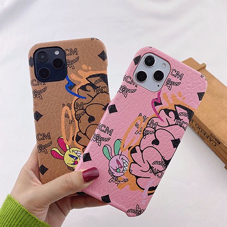 Mcm Iphone12mini 12保護ケース ブランド字母プリント エムシーエム Iphone 11 11pro 11promax Pu高質革貼 ケース うさぎ柄mcm Galaxy S21 S21plus S21ultra Mcmカバー アニメ風 可愛い ギャラクシーnote Note Ultra 個性 スマホケース