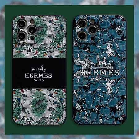 落書き スマホケース iPhone 12 13Pro hermes