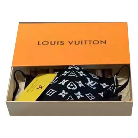 ルイヴィトン マスク スモッグ対策 オシャレ ハイブランド 売れ筋 芸能人愛用 高品質 欧米風 Louis Vuitton ロゴ付き コットン
