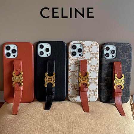 Celine iphone12 金属ロゴ付き 携帯ケース