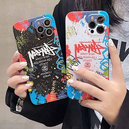 iphone13 sstussyカバー欧米風