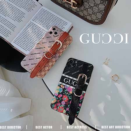 Gucci 欧米風 iphone13 皮製手首ストラップ付きスマホケース アイ