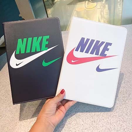 綺麗 Nike ロゴ付き ブランド 新登場 白黒 iPad Proケース シンプル風 保護カバー TPU nike iPadケース 送料無料 iPad  Air4ケース