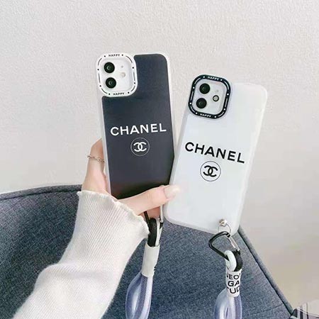 chanel アイホン オシャレ Ins風 ストラップ付き Chanel カバー