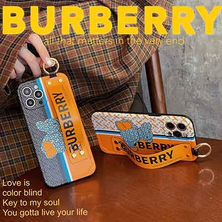 アイフォン 13 ProスマホケースBurberry手首ストラップ付き