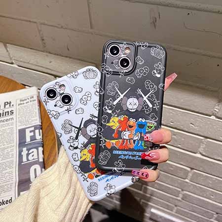 iPhone 12/12miniカウズシリコン携帯ケース