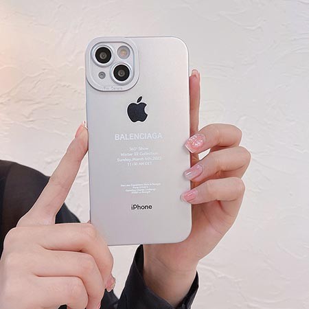 スマホアクセサリー iPhone用ケース 高級レザー製 バレンシアガ アイフォン14スマホケース BALENCIAGA 