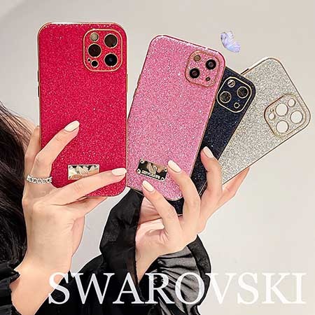 Swarovski iPhone 14pro max スマホケース 送料無料 スワロフスキー ...