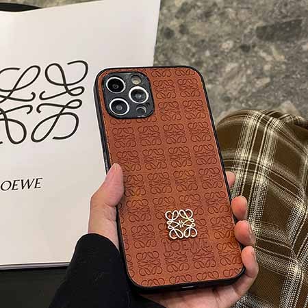 ロゴ付き スマホケース アイフォン 13promax/13mini ロエベ