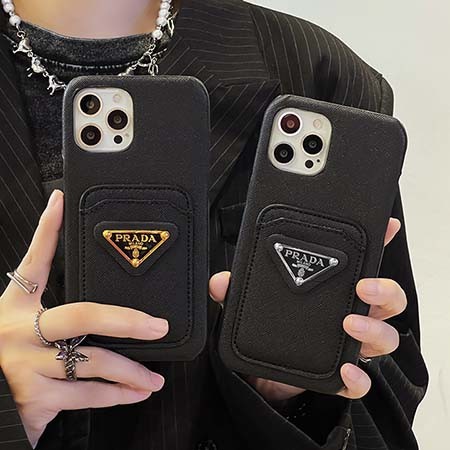 PRADA【新品未使用】レザー iPhone 14 Pro用カバー