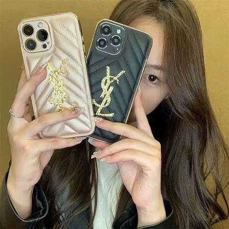 ysl iphone15promaxカバー 芸能人愛用YSL iPhone15ケース キラキラ手帳