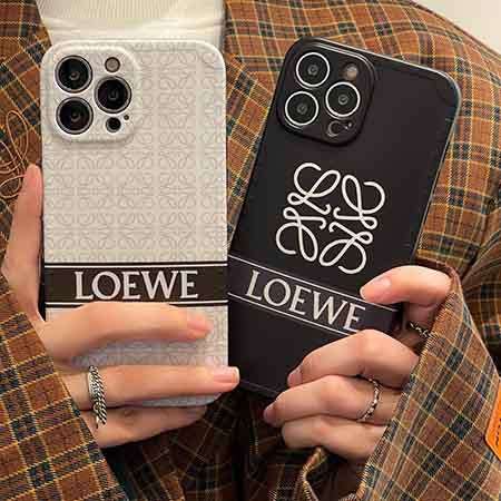 アイホン 14 スマホケースloewe ロエベ シンプル風