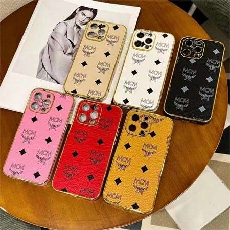 MCM iPhone15カバー レザー