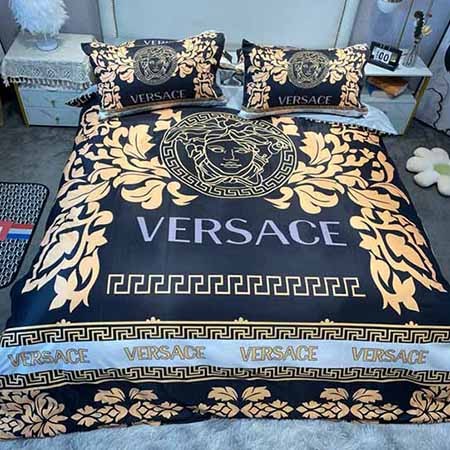 Versace布団カバーセットブラック