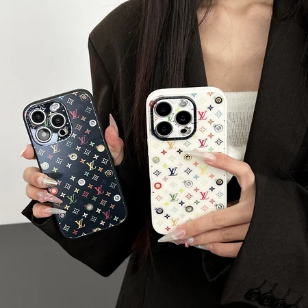 ルイヴィトン × 村上隆 iphone16pro/16promaxスマホケース ガラス 背面 耐衝撃