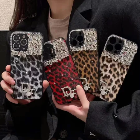 ディオールiphone16/16eカバー レザー ヒョウ