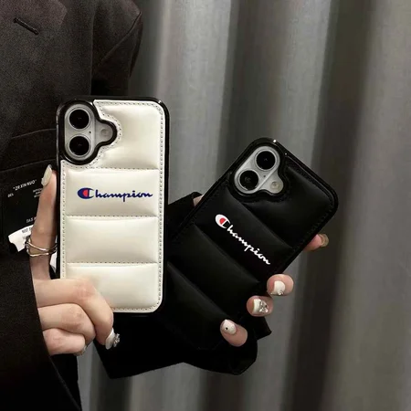 チャンピオン ダウンジャケット風 iphone16/16promax携帯ケース