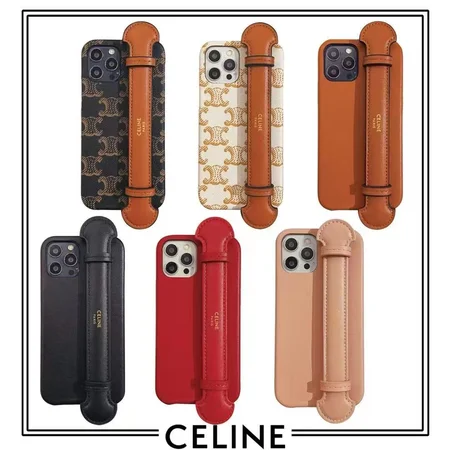 ベルト付き iPhone 16/16ProMaxケース セリーヌ 風