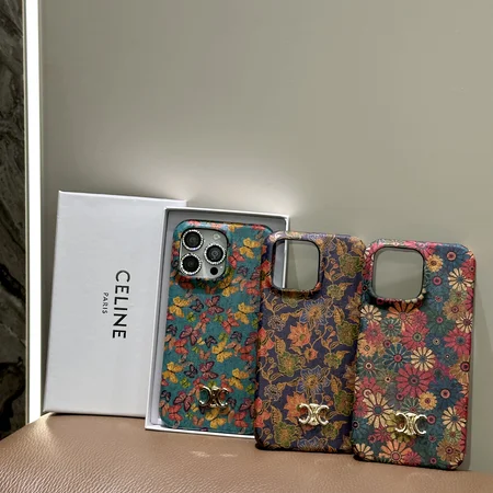 販売 セリーヌ スマホケース iphone 17pro/17ケース サフィアーノレザー 花柄