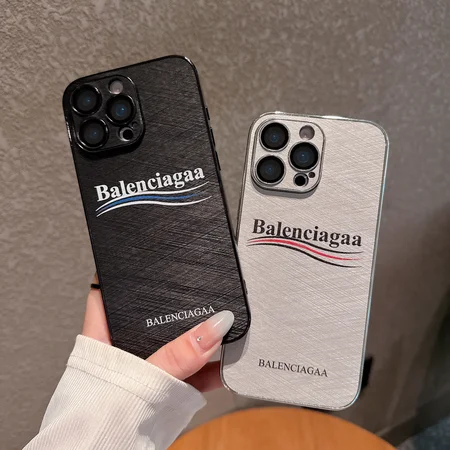 バレンシアガ iphone 17pro/17promaxケース メッキ加工 レンズ保護