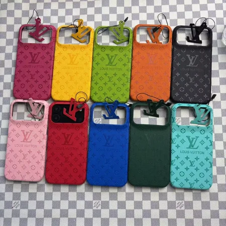 Louis Vuitton iphone17pro/17promaxスリムケース PUレザー 型押しロゴ かわいい 花柄