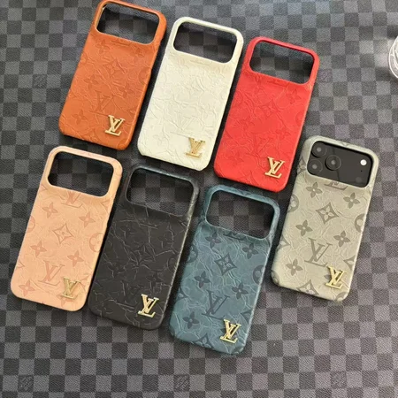 ヴィトン風 iPhone 17pro/17airケース 褶皱 レザー