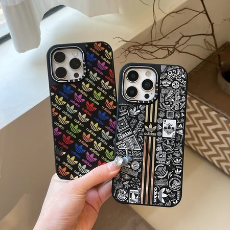 ハイブランド iphone17 17promaxケース Adidas iphone16pro/16plusスマホケース アクリル 鏡面