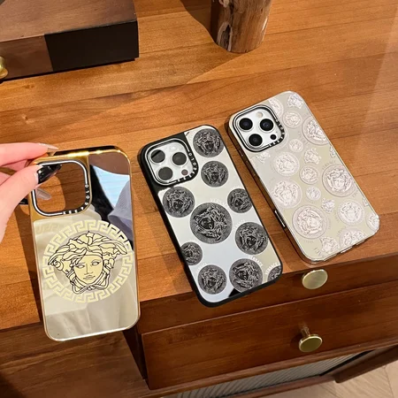 ヴェルサーチiphone17pro/17air 携帯ケース アクリル 鏡面 滑り止め magsafeケース