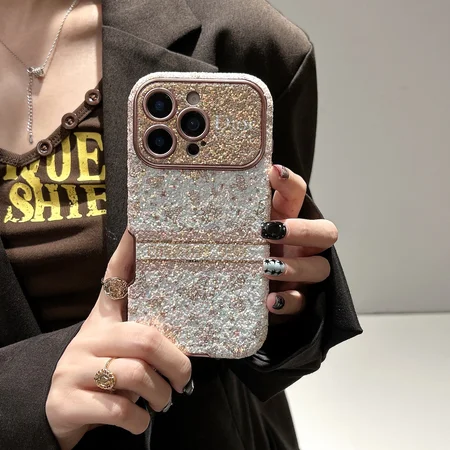ディオールiphone17 17proケース 女性 レディース 華やか キラキラ スパンコール