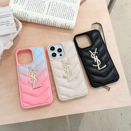 イヴサンローランiphone17pro/17promaxケース キルティングレザー 女性用