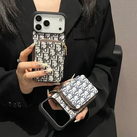 Dior柄 iPhone17pro/17promaxスマホケース レザー エレガント おしゃれ