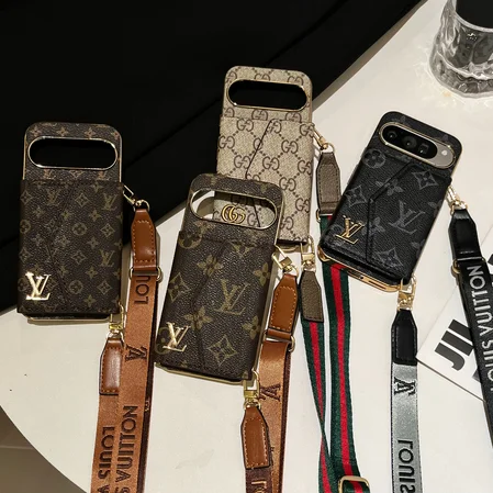 ルイヴィトン グーグル ピクセル10/10proケース ストラップ付き スマホショルダー 電気メッキ