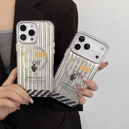 magsafe対応 オフホワイト iphone17/17promaxケース スーツケース型
