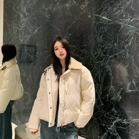 ロエベ Loewe ダウン ジャケット ボア襟 モコモコ ふわふわ